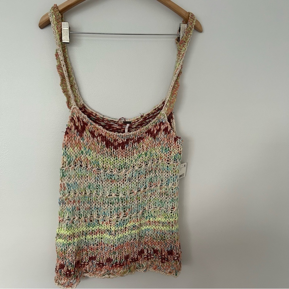 Free People Palmetto Ioen Sweater tank L NWt - Picture 4 of 9